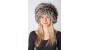 Scandinavian silver fox fur hat